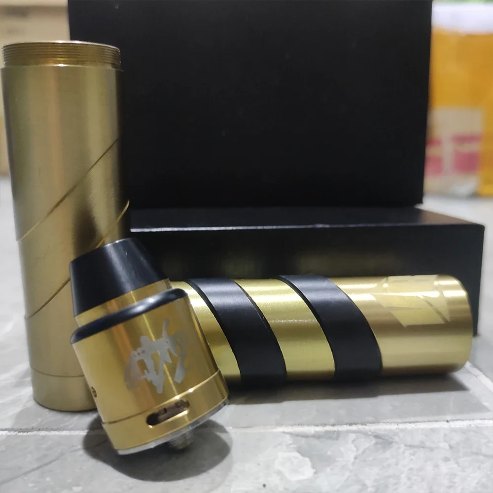 Vapeador mecánico con batería Dual 18650, cigarrillo electrónico con rosca 510, Carnage RDA