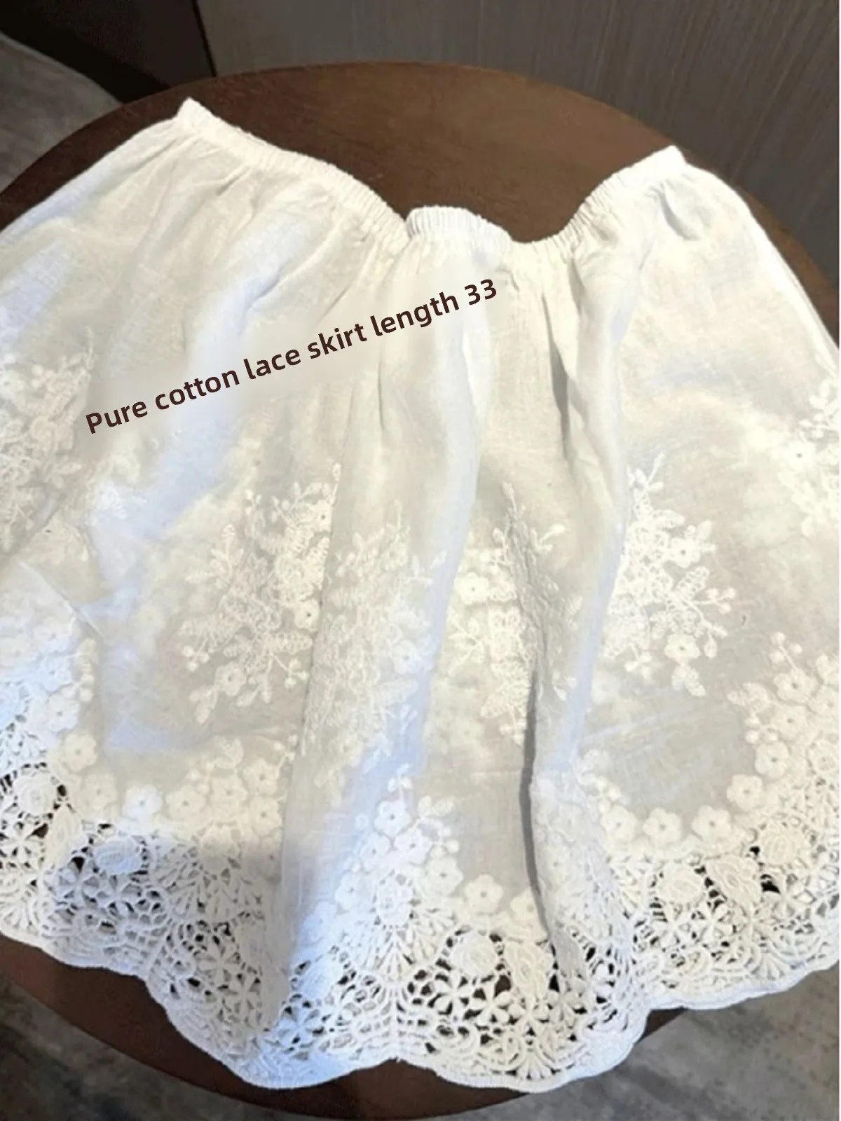 

Faionable Layered ort Skirt Large Size Lace Women's High Waist A-Line Commuter Sle Korean Version Autumn Winter New Arr...