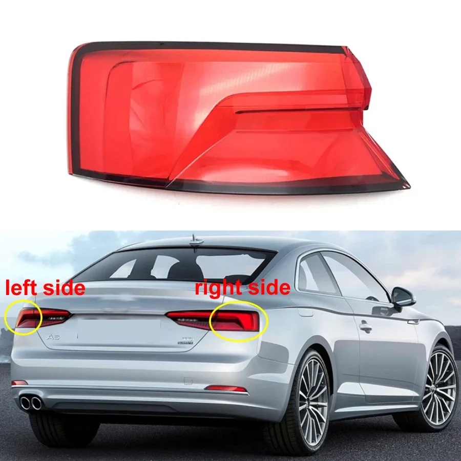 

For Audi A5 2017 2018 2019 2020 Rear Outer Taillight Shell Tail Lamp Cover Brake Lights Mask Replace Original Lampshade