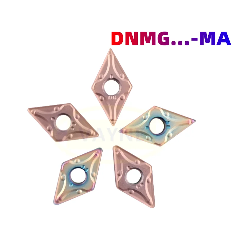 

10PCS Carbide Insert DNMG150404 MA DNMG 150408 DNMG150604 DNMG150608MA Turning Tools Stainless Steel CNC Lathe Cutter