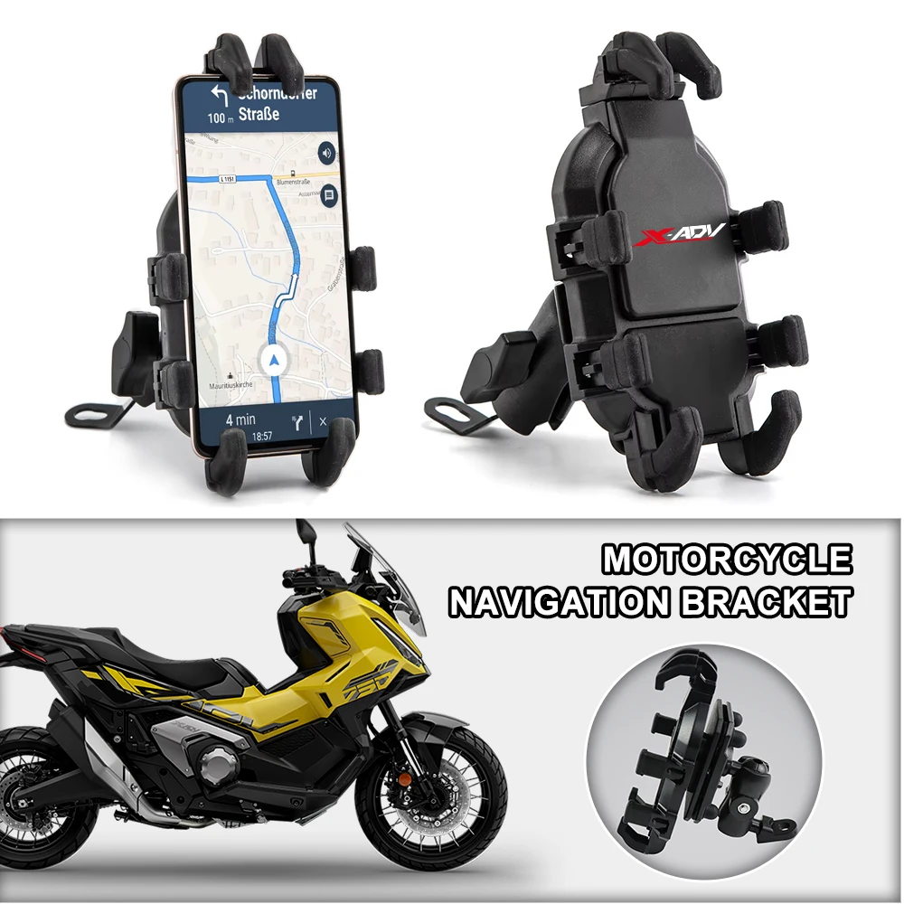 

Rearview Mirror Motorcycle Phone Mount Anti-Shake Rotation Holder For XADV X-ADV 750 XADV750 2017-2023 2026 2027 X-ADV750