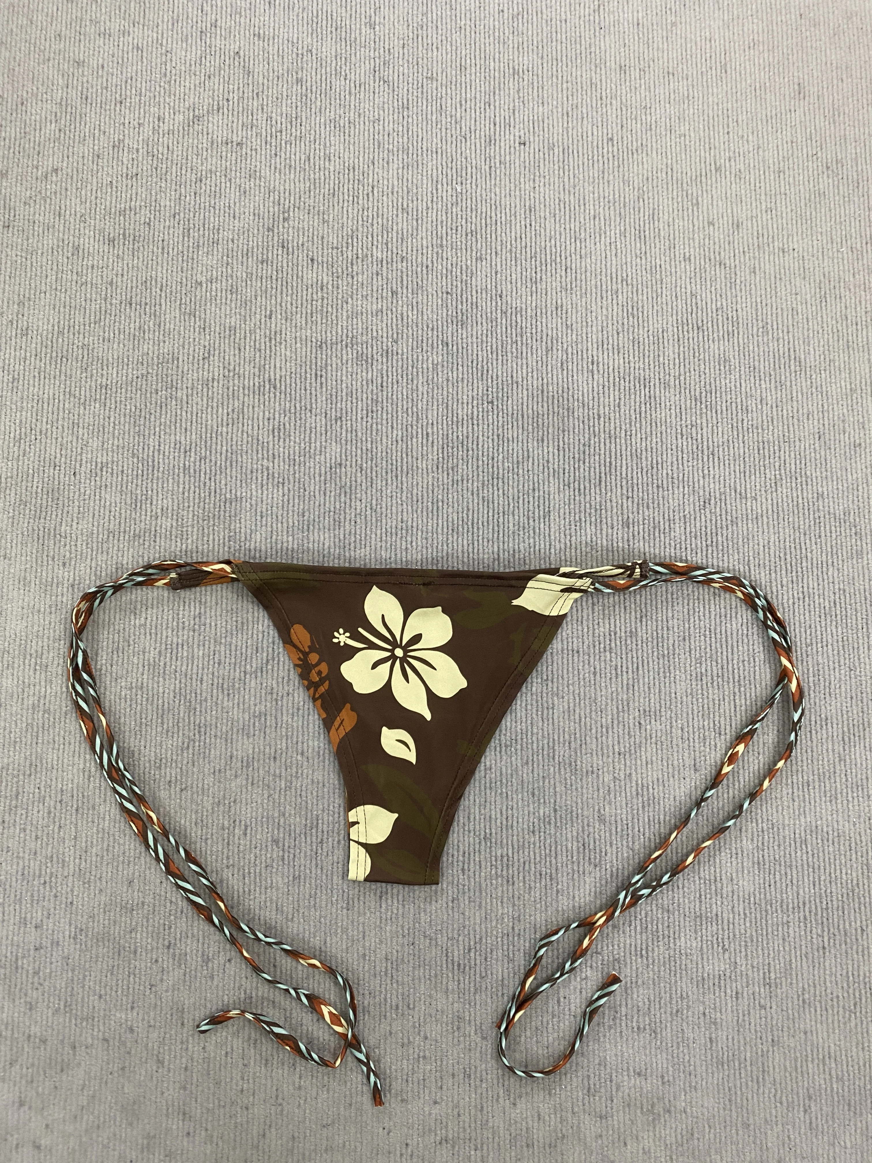 Damen Neckholder-Bikini-Set Zweiteiliger Badeanzug mit seitlichem Bindeband Design Sommer Strand Urlaub Küstenresort Outfit Alltag – Detail 10