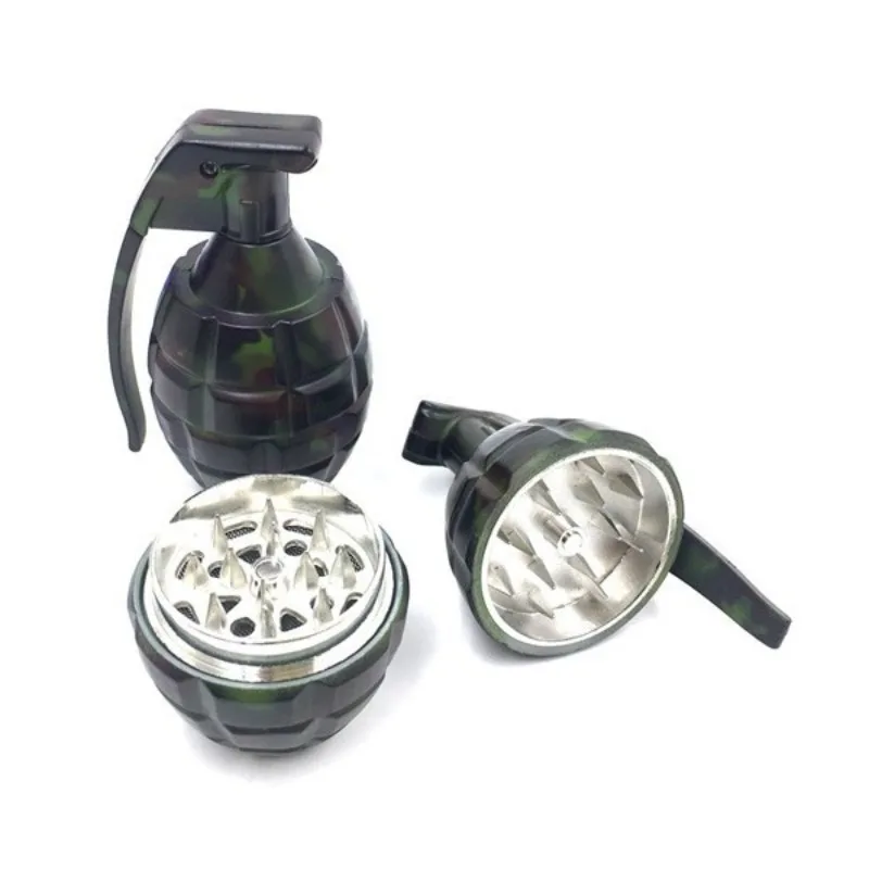 

The UltimateConversation Starter: Camo Grenade Herb Grinder Solid Zinc Alloy, A Unique & Cool Gift for Men & Smoking Enthusiasts