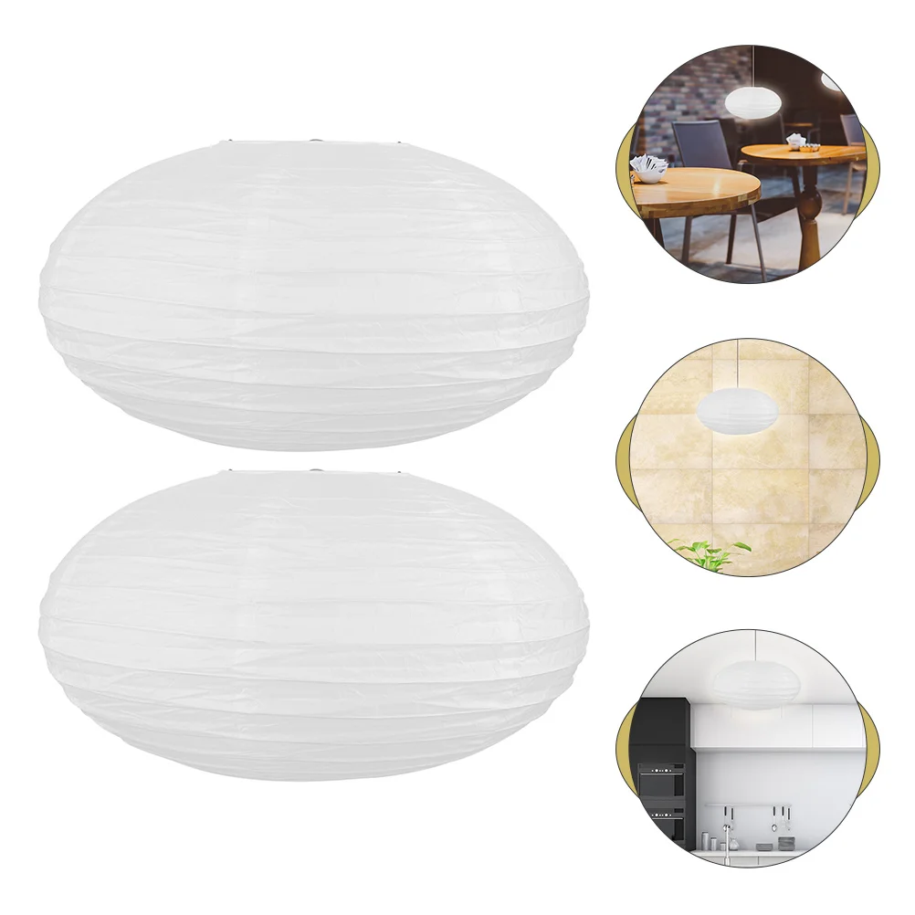 

2 Pcs Origami Lantern Halloween Decor Outdoor Wedding Pendants Paper Balls Flight Flying Saucer Shaped Drawing Pompoms