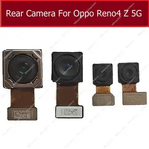 Bilashmart Front Camera Main Rear Camera OPPO Reno 4Z 5G Front Facing Camera Back Big Camera Module Flex Cable Replacement Parts