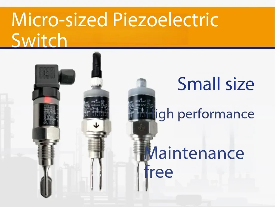 Mini High Sensitivity Vibrating Fork Level Switch Sensor, Small Vibration Detection for Liquid and Solid Level