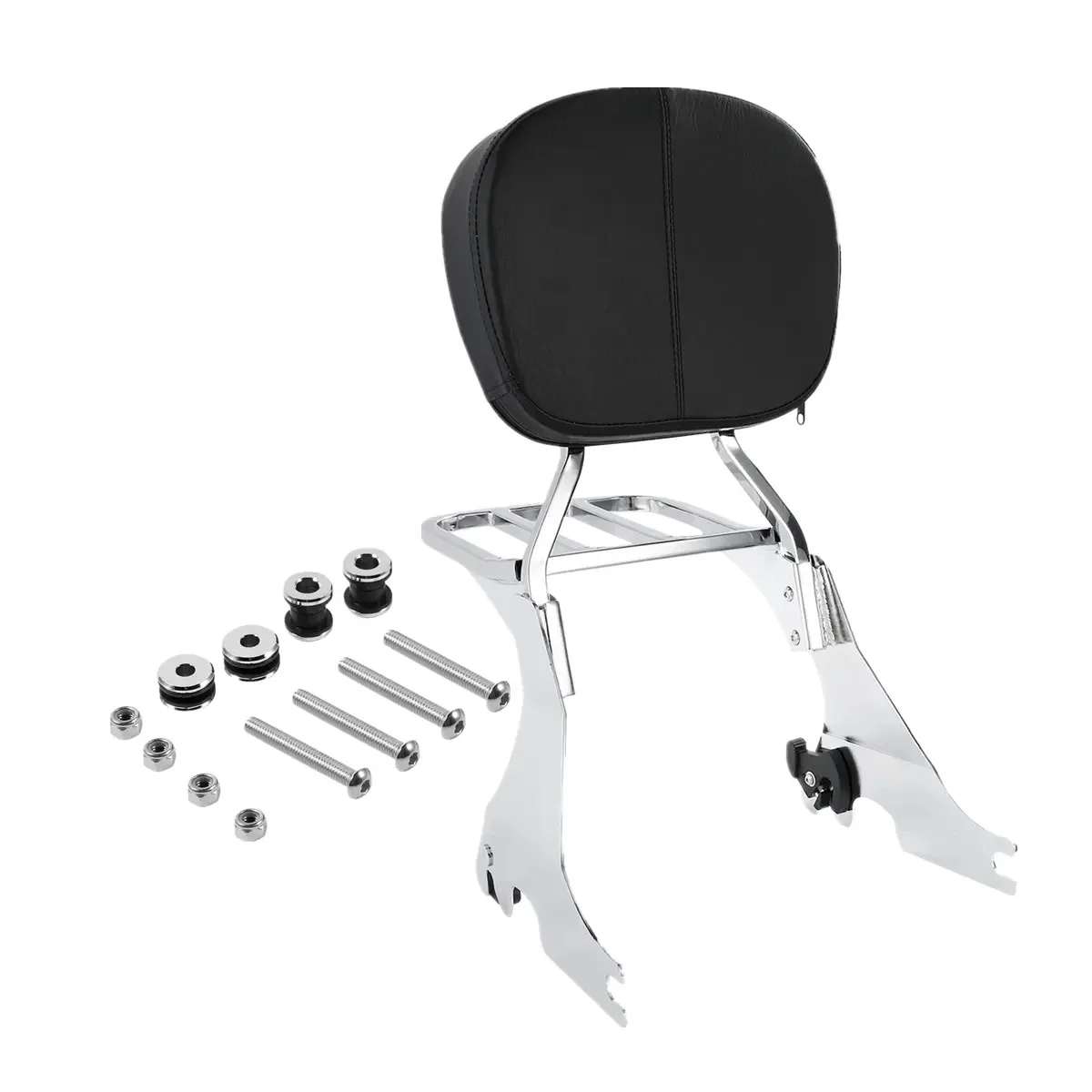 Motorcycle Low Sissy Bar Backrest Luggage Docking Kit For Harley Sportster 883 1200 2004-2023