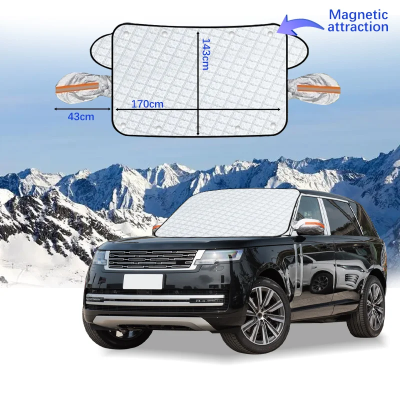 

Car Windshield Cover Magnet Winter Window Snow Shield Anti Frost Auto Front Window Snow Cover For Land Rover Range Rover