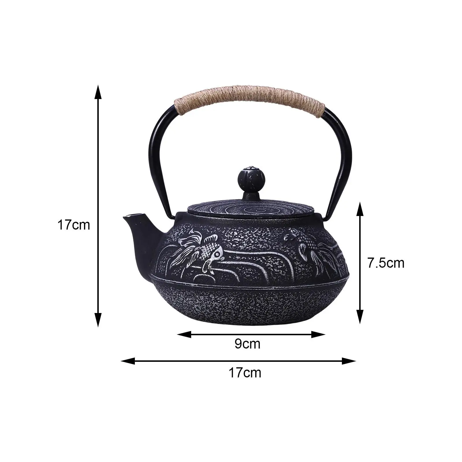 Coffee Pots Traditional Cast Iron Teapot for Friends Father Mother