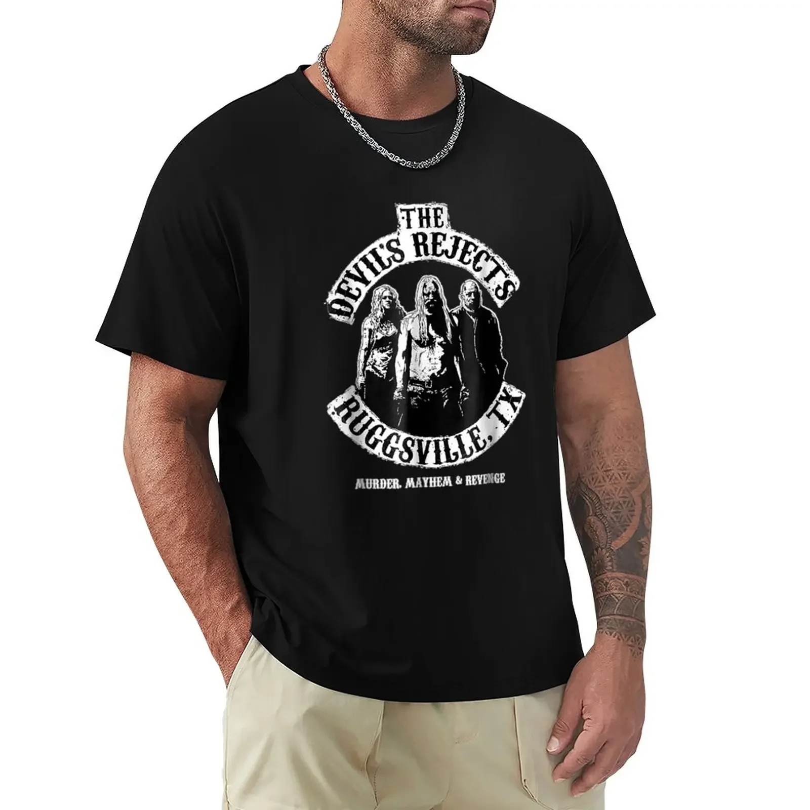 Devils Rejects T-Shirt Blouse aesthetic clothes mens vintage t shirts