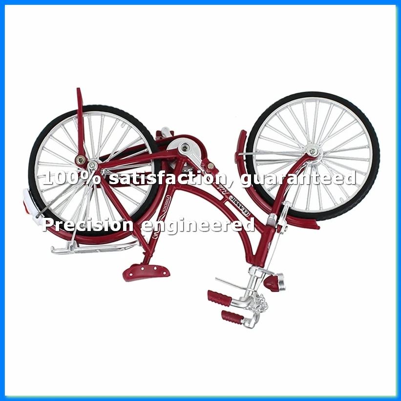 Mini 1:10 Alloy Model Bicycle Diecast Metal Finger Mountain Bike Retro Bike Adult Collectible Children Toy,Style 2 Red-SPMI