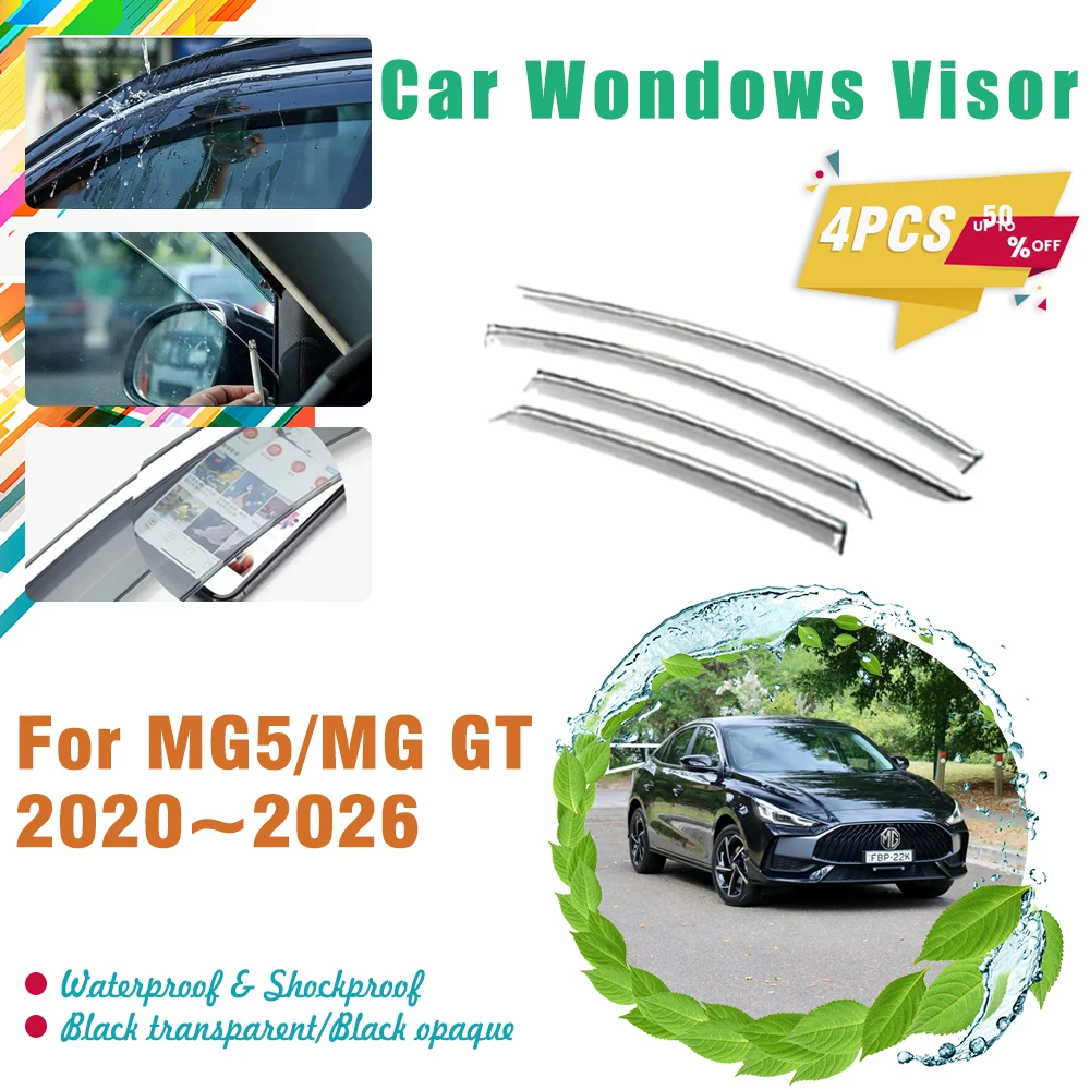 

Car Windshields For MG5 MG GT MK2 2020 2021 2022 2023 2024 2025 2026 Waterproof Covers Rain Window Visors Trim Guard Accessories