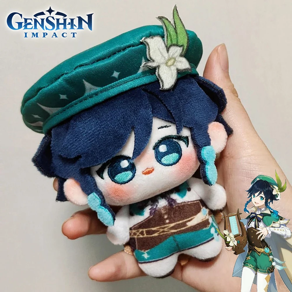 

Game Genshin Impact Barbatos Cosplay Keychain Kawaii Plush Stuffed Cotton Doll Cute Backpack Pendant Accessories