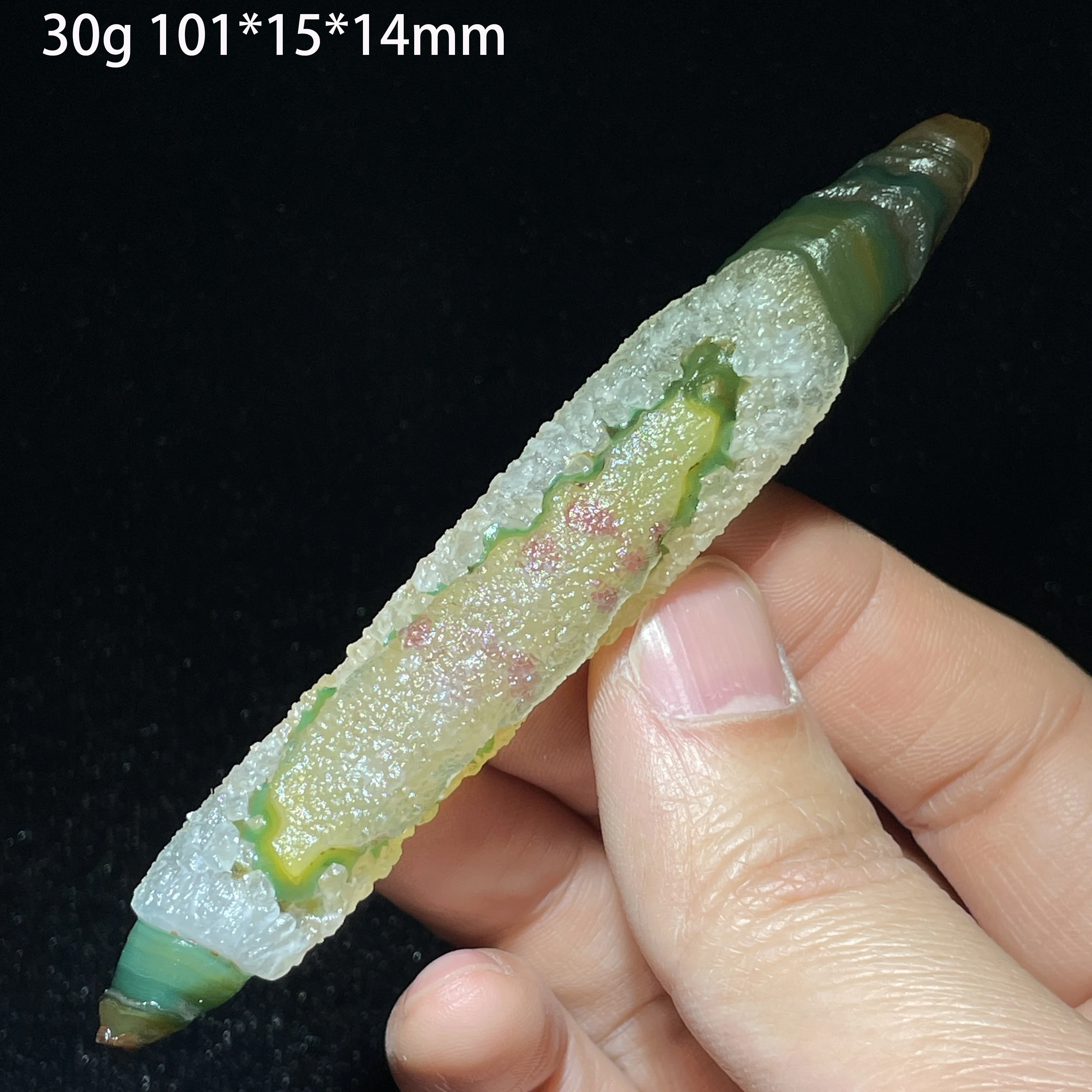 Natural Stick Sardonyx Red Gobi Agate Wand Crystal Quartz Points Wizard Meditation Spirit Healing Stone Garden Decor - view 4