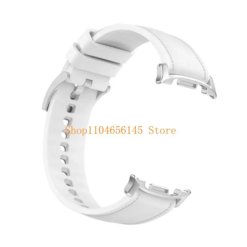 5asd Soft Silicone Leather Straps Breathable Comfortable Design For 40mm 44mm 46mm Smartwatches