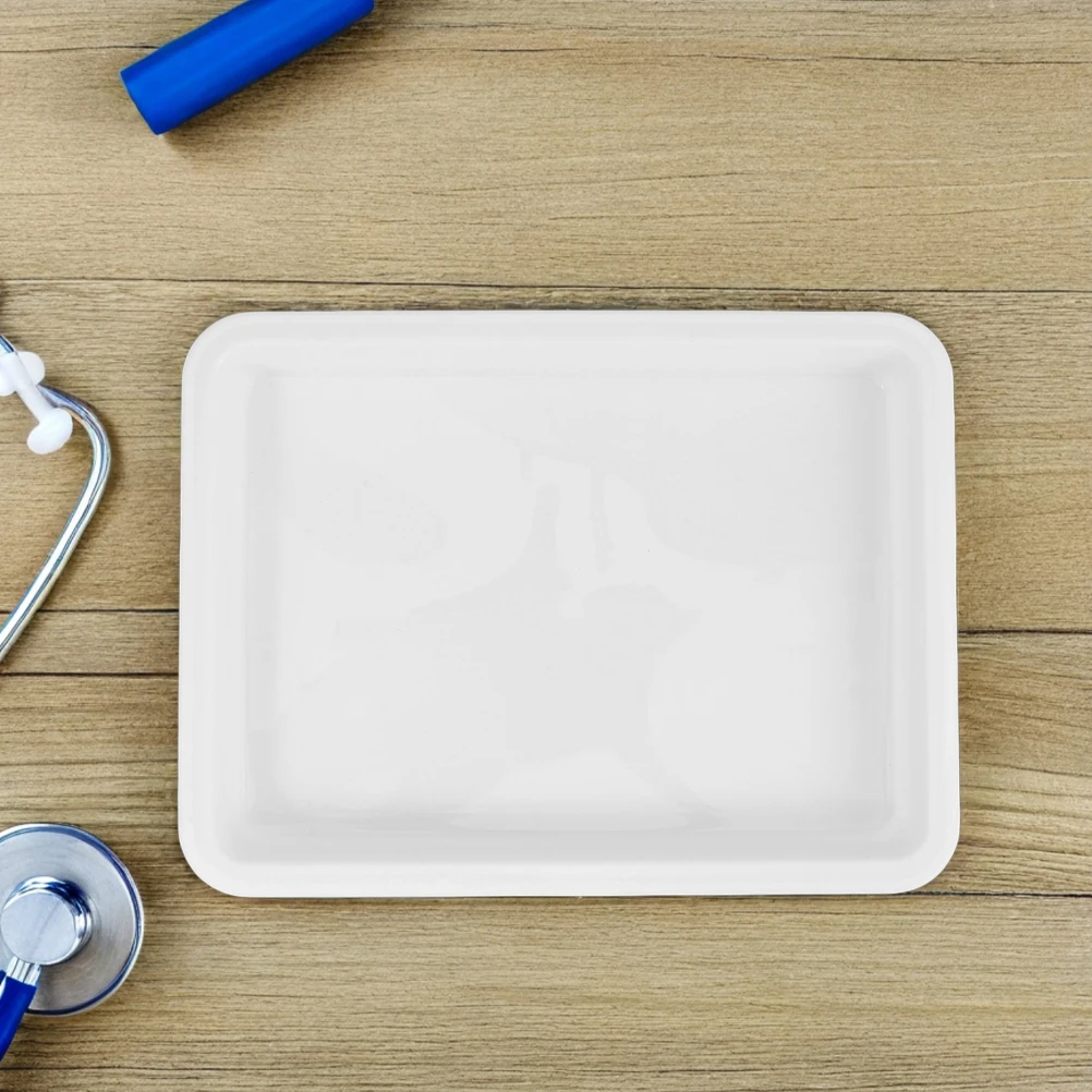 

4pcs Laboratory Tray Large Plastic Trays Chemical Resistance Leakproof Durable Rectangular Lab Storage Tray For Science Teaching