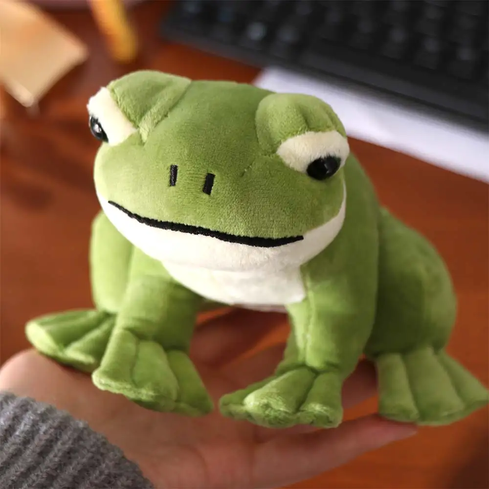 

Creative Cartoon Anime Green Frog PP Cotton Soft Mini Frog 12cm Collection Cartoon Frog Stuffed Birthday