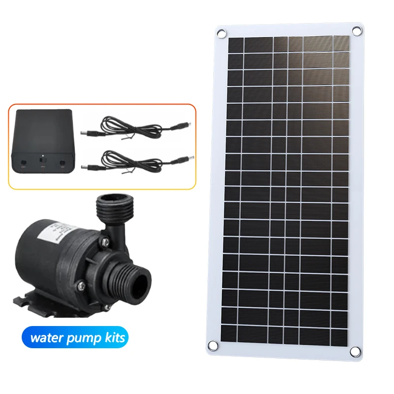 500W Professional Solar Water Pump Kit - 800L/H High Flow Rate with PET Solar Plate for Bird Bath, Pool & Pond Decoration