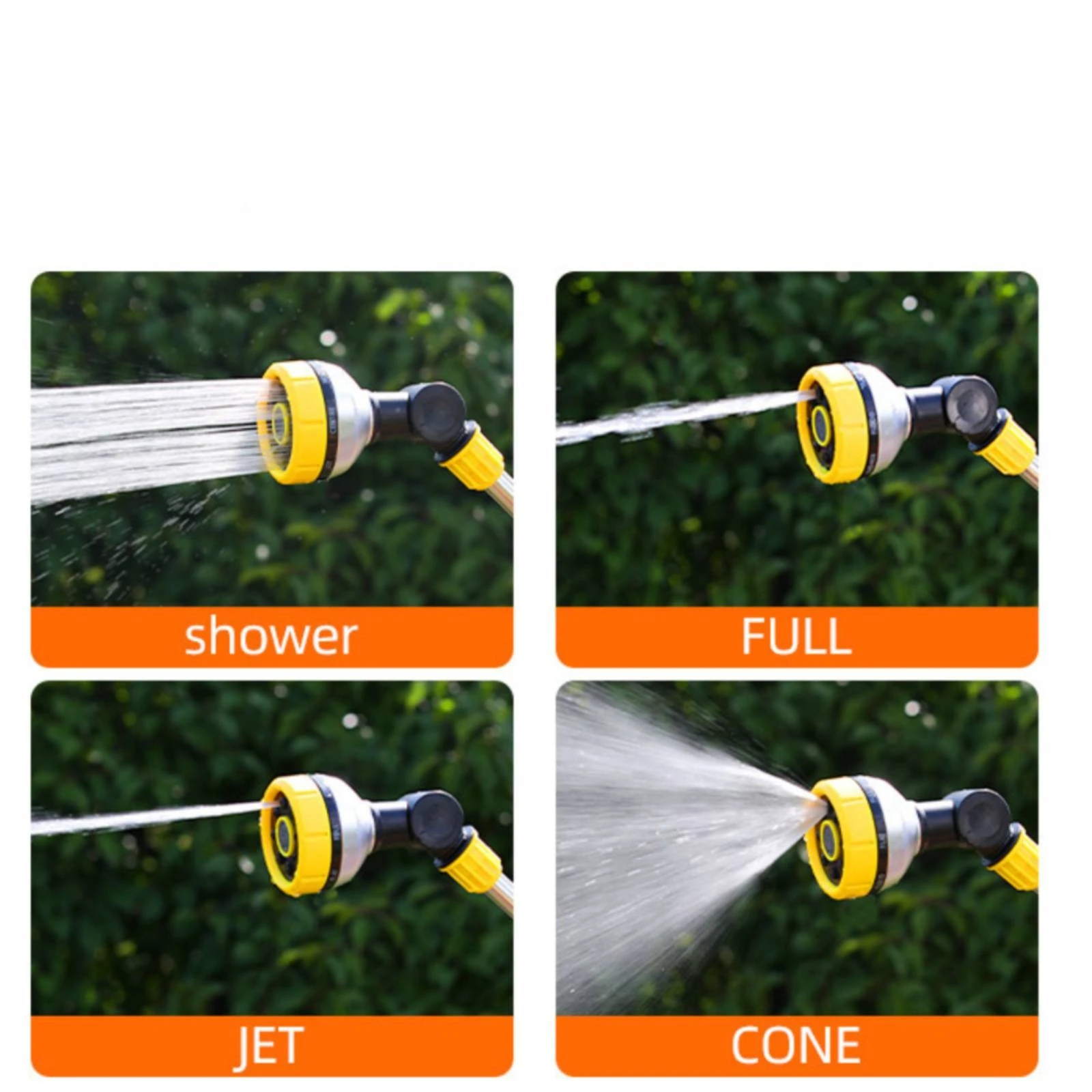Hose Spray Wand with Adjustable Head Handheld Watering Wand with Swivel Head for Gardeners, Patio Rinsing, Car Washing
