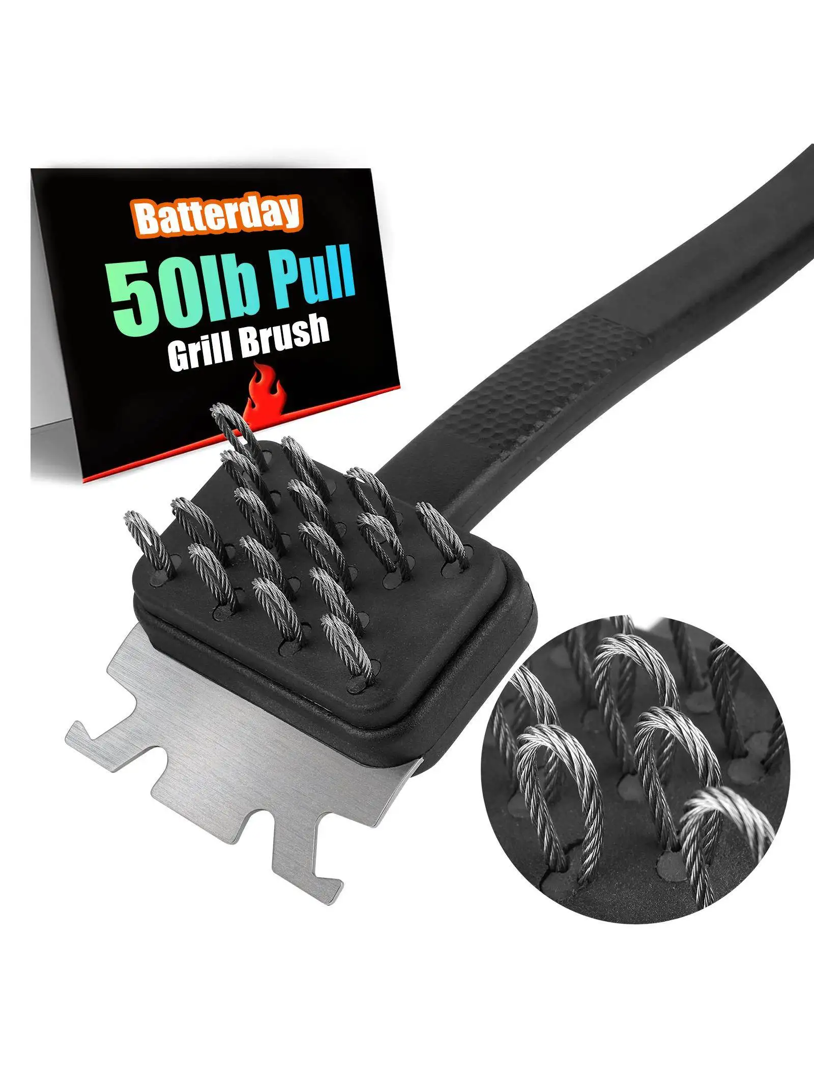 exposure-form-stainless-steel-wire-bbq-grill-cleaning-brush-cross-border-kitchen-cooking-utensils-baking-tools-barbecue-brush