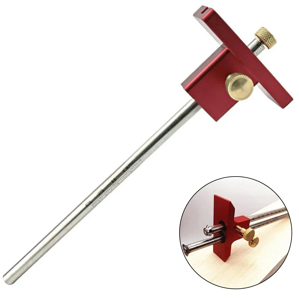 

Stainless Steel Woodworking Marking Gauge European Double Head Mortise Gauge Scribe Blade Scriber Ruler Wooden Scribe-line