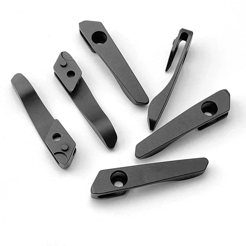 Titanium Alloy Integrated Folding  Back Clip - Fits ST SMF/SNG Folding Knives, DIY Components