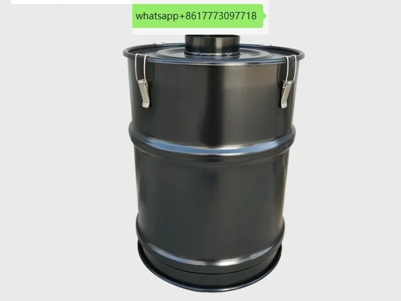 Woodworking dust collection bucket 100L50L cyclone dust collection bucket dedicated observation hole bucket wheel cloth bag