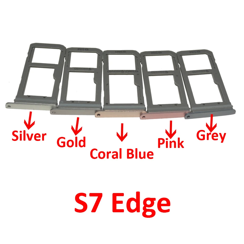 Adaptador de tarjeta SIM y soporte de bandeja de tarjeta Micro SD para Samsung Galaxy S7 Edge G935 G935F, nuevo