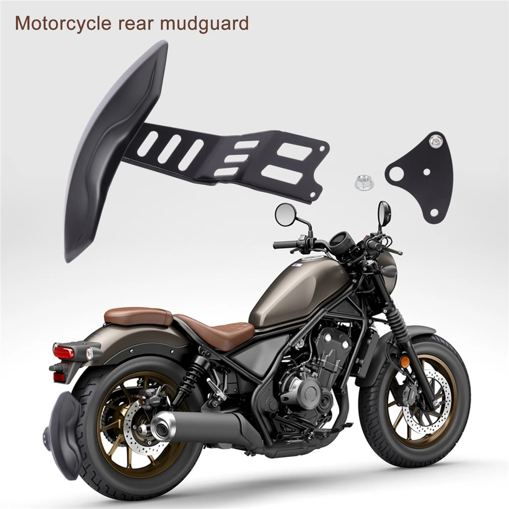 

Motorcycle Rear Mudguard Fender Protector for 2017-2021 Honda Rebel CMX 250 300 500 1100