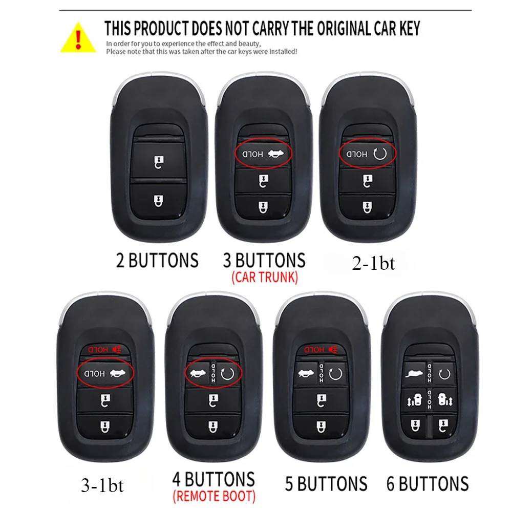 Racing Style Metal Car Key Case Fob Cover for Honda CR-V Civic Accord HR-V CR-V CRV HRV Fit City Odyssey Alison XRV 2023 2024
