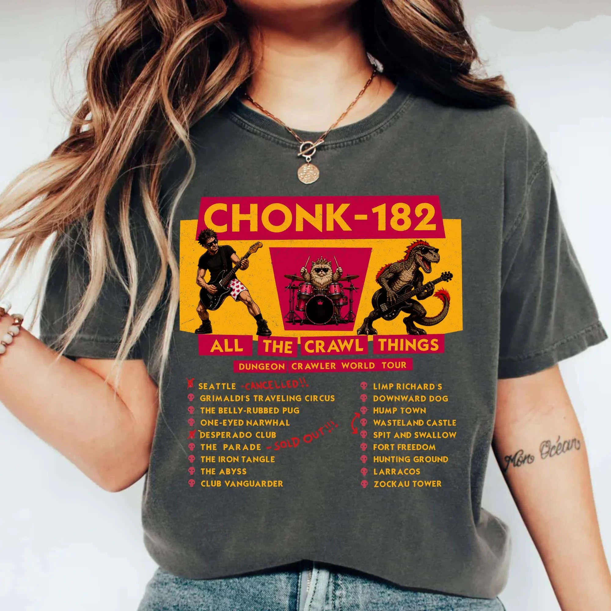 Dungeon Crawler Carl Donut Mongo Shirt Dungeon Crawler Carl T-shirt 2026Summer Men Women Cotton Oversized T-shirt Streetwear Y2K
