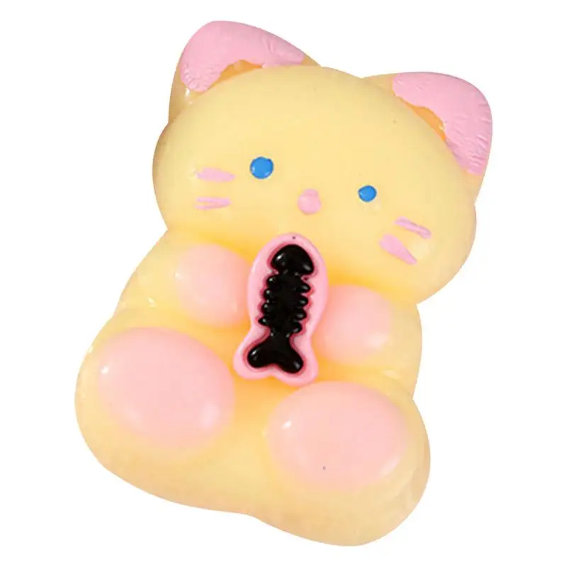 

Cat Pinch Toy Cartoon Hands Exercising Toy Squeeze Fidget Toys Hands Exercising Fidget Toys Soft Round Body For Boys Girls At