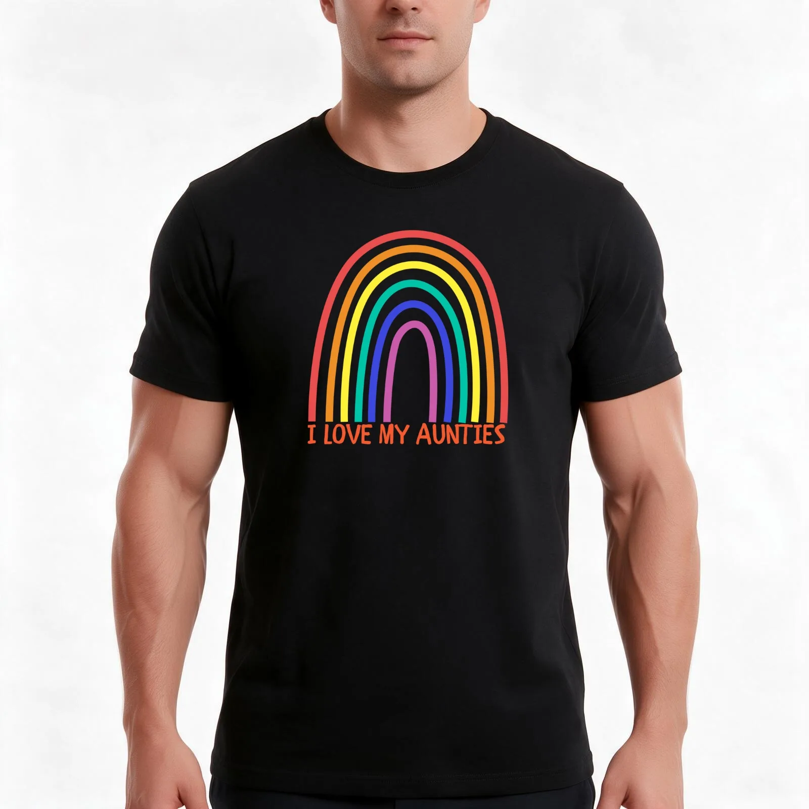 I Love My Aunties - For Nieces and Nephews who Love Their Aunties! T-Shirt, Summer Casual Cotton Tee, Oversized Streetwear Tops