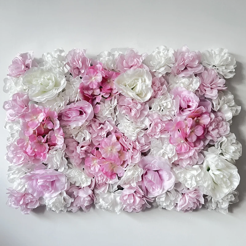 Silk simulation 3D background flower wall Wedding Decoration Artificial Flower Wall Panel for Home Decor Backdrops