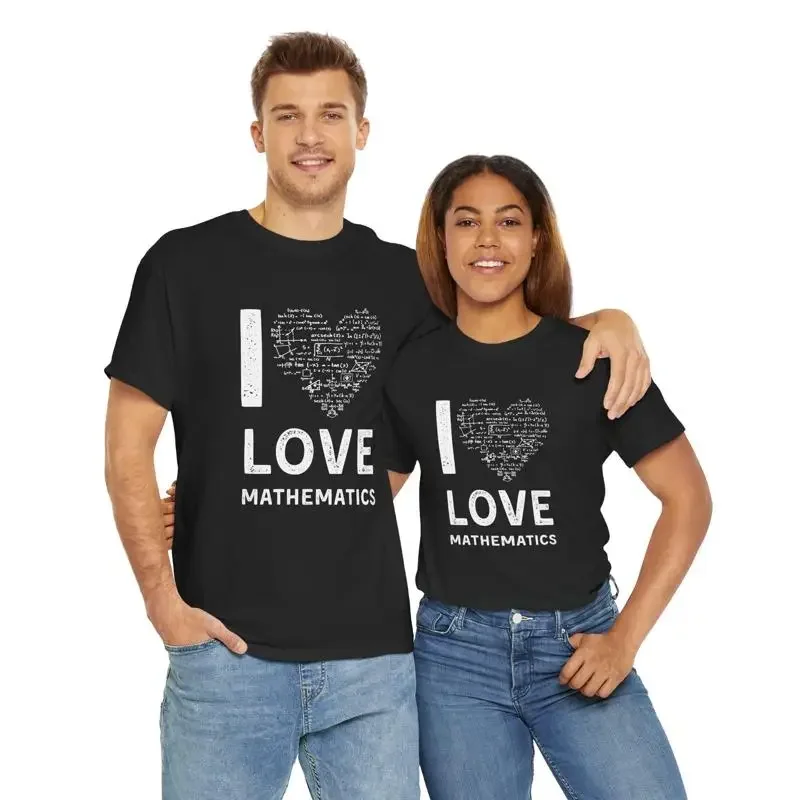 I Love Mathematics t shire Mathematician valentine's gift Valentines day for Maths tacher shirt