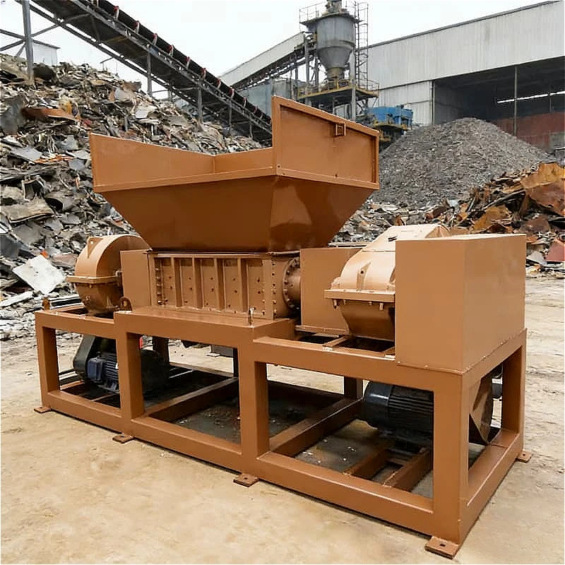 Aluminum Shredder Industrial Shredder Double-Shaft Non Ferrous Metal Processor Cans Aluminum Profiles Engine Blocks Scrap Custom