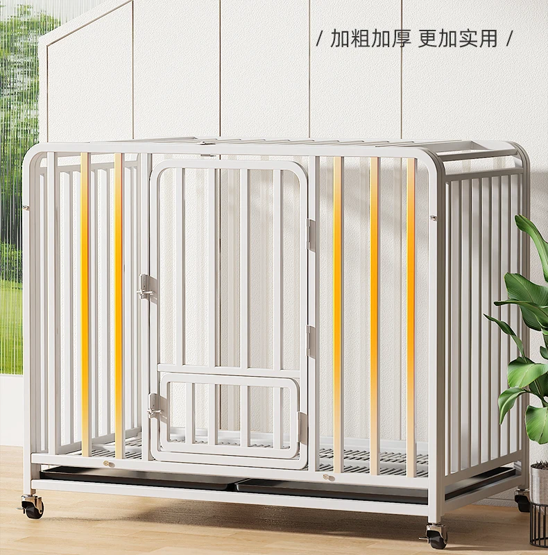 

Dog Cage Large Medium Dog Indoor with Toilet Small Pet Dog Cage