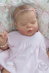 18-20Inch Close Eyes Washable Alexis Bebe Reborn Girl With Painted Hair Full Boy Soft Vinyl Doll Handmade Lifelike Newborn Doll