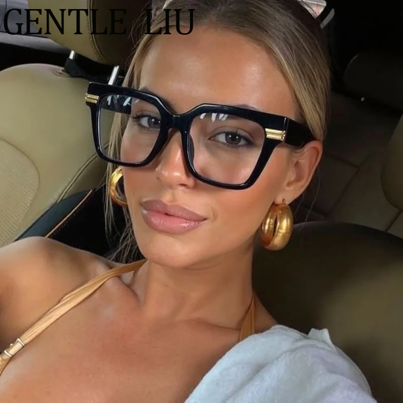

Vintage Square Prescription Glasses Women 2025 Luxury Brand Classic Anti-Blue Sunglasses For Ladies Eyewear Outdoor Shades UV400