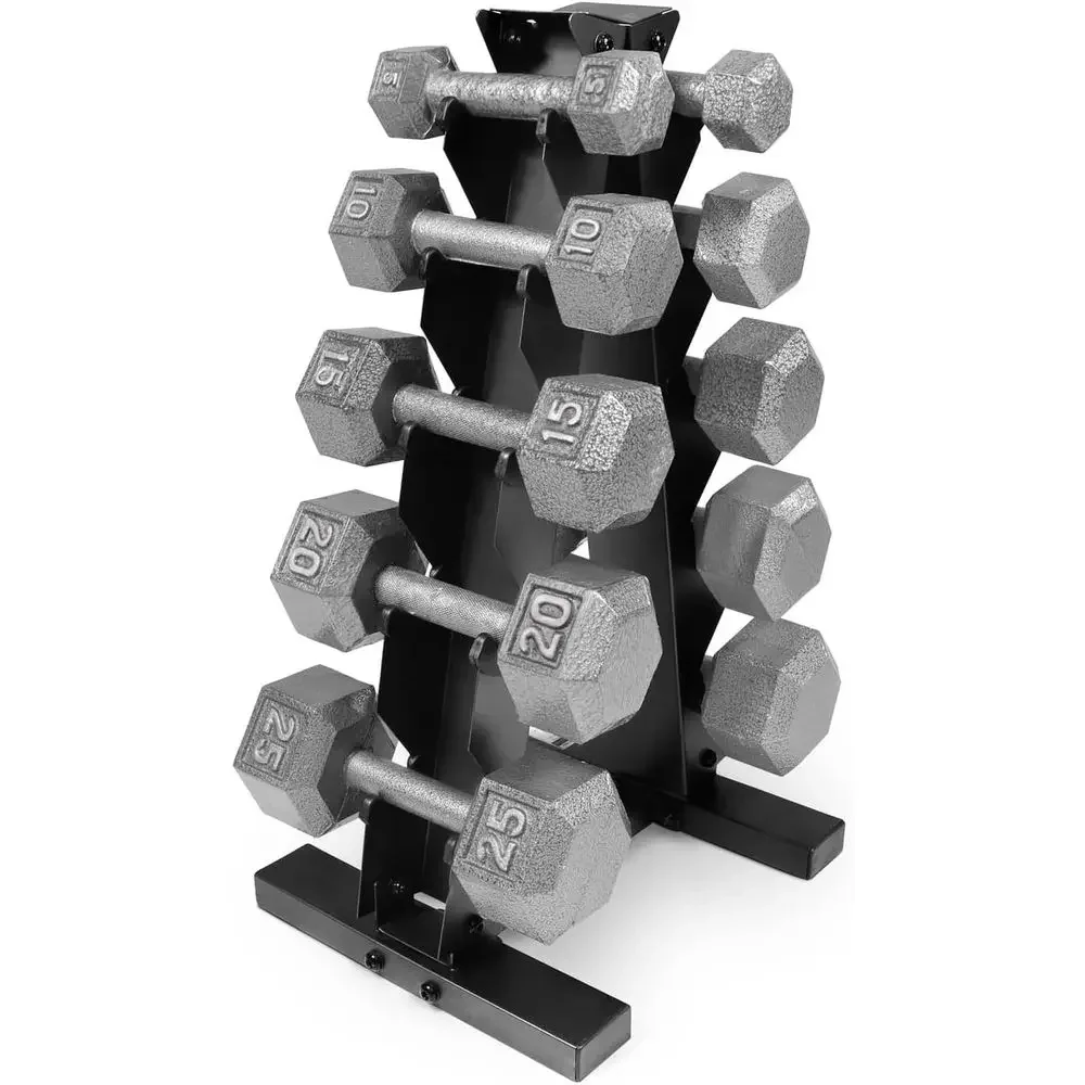 

Популярные чугунные гантели L-образной формы на 25 фунтов с подставкой для хранения, серые, шестигранные, для силовых тренировок