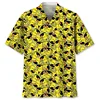 3d Printed Pattern Hawaiian Shirt