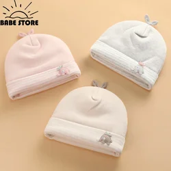 0-6 Months Baby Hats Newborn Beanie Winter Warm Thicker Cotton Soft Elastic Baby Cap for Girls Boys Infant Bonnet Accessories