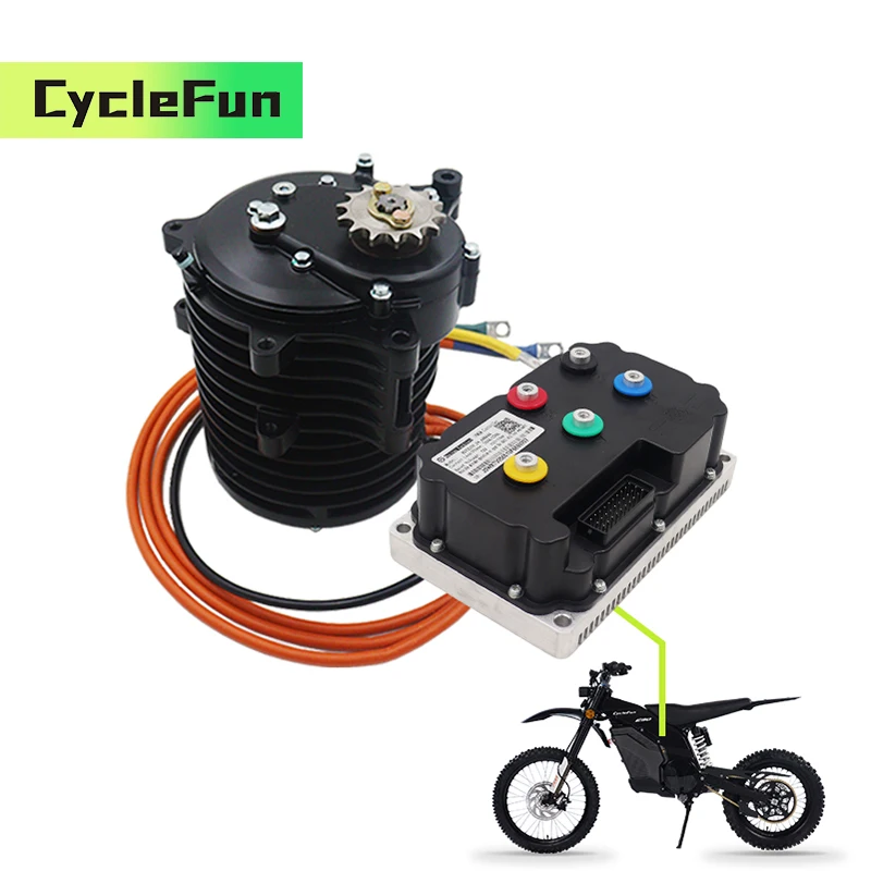 

Мотор-редуктор Peak 100KMH QS138 70H 3KW V3 с внутренней передачей 1:2.35 и контроллером Fardriver ND72530 для мотоциклов и мопедов (для бездорожья)