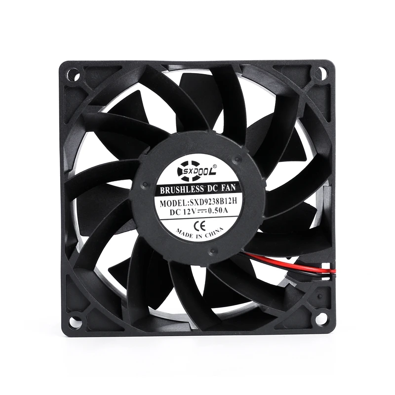 

92mm cooling fan 9cm 90mm 92X92X38mm DC12V powerful cooling fan 0.50A 4000RPM 92.3CFM case cabinets chassis cooling fan