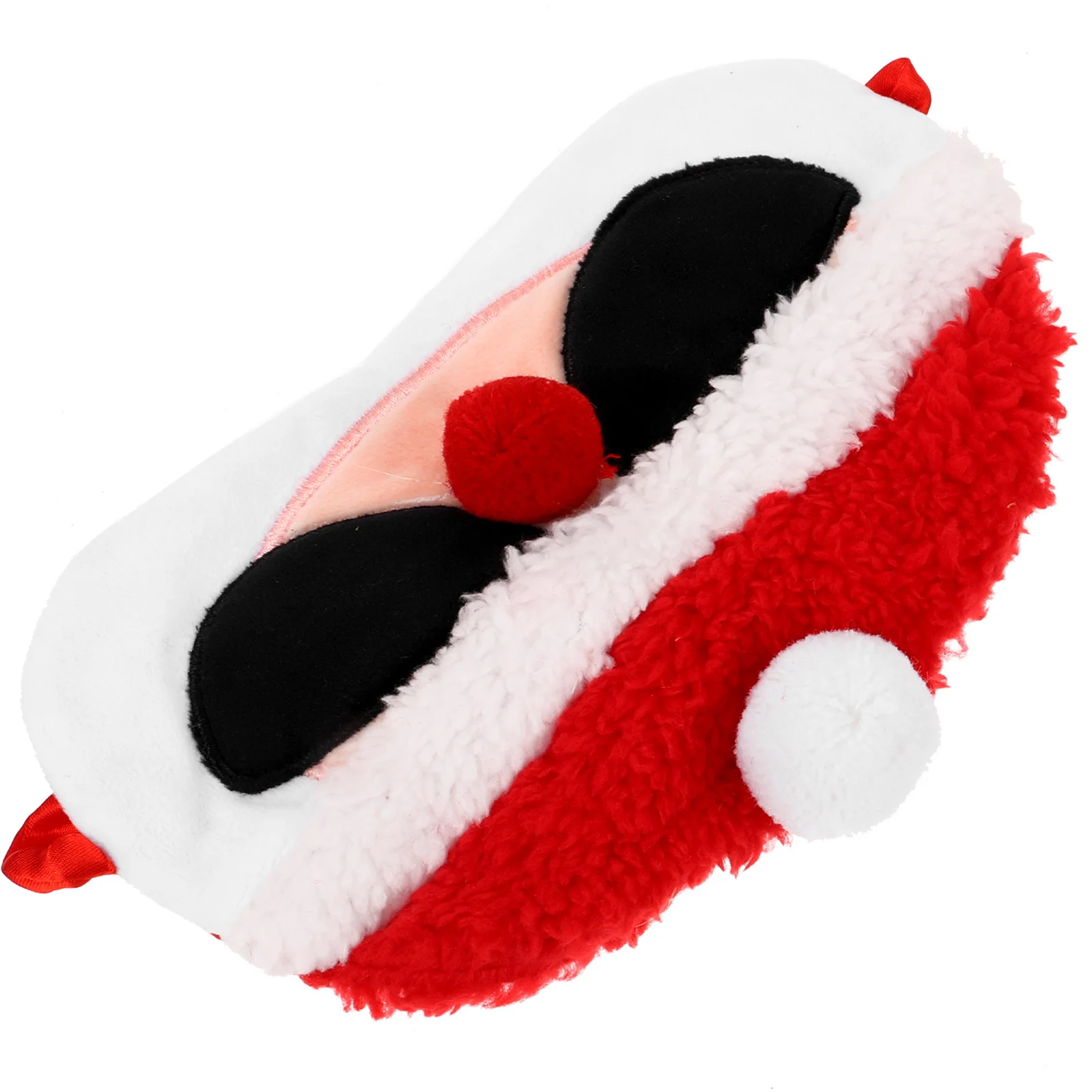 

Polyester Santa Sleep Eye Mask Cartoon Christmas Eye Patch Durable Light Blocking Blindfold for Sleeping Aid