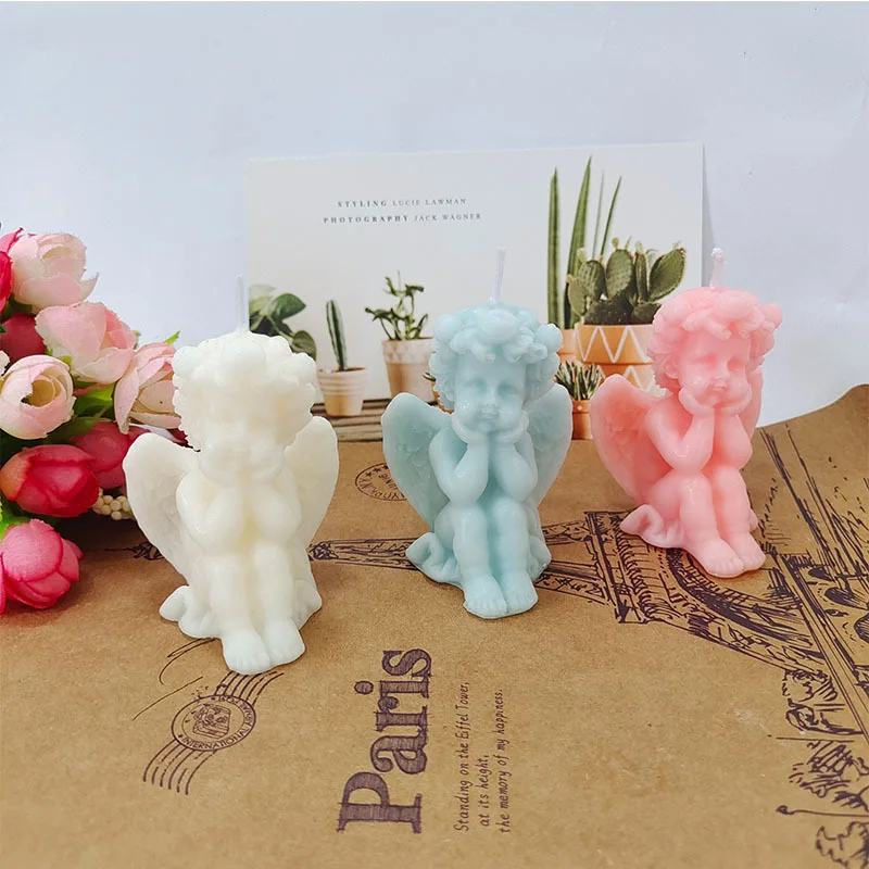 Cupid Angel Scented Candles, Small Art, Aromatic Candles, Home Fragrant Decoration, Posing Props, Cute