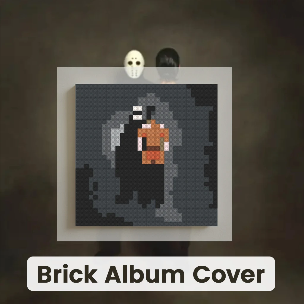 

Kanye West Rap Artist Album Cover Mosaic MOC Building Brick Pixel Painting DIY Art Poster Home Wall Hanging Decoration