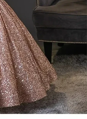 الفتيات الصغيرات الفاخرة يتوهم الأميرة فستان طويل الترتر فساتين الحفلات المسائية للأطفال مزاجه الأطفال أداء البيانو