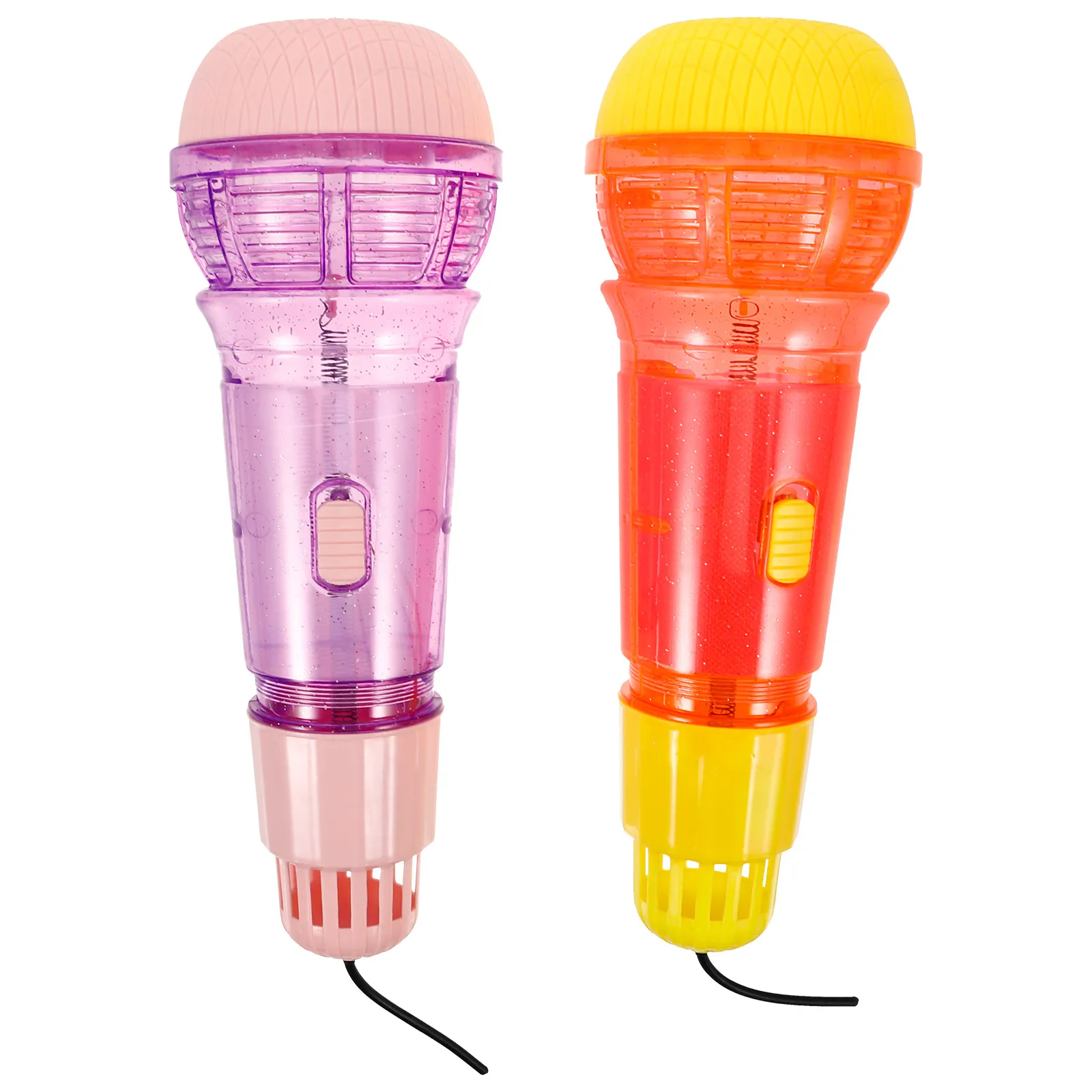 

2 Pcs Microphone Toy Toddler Playthings Kids Musical Instruments Echo Old School Toys