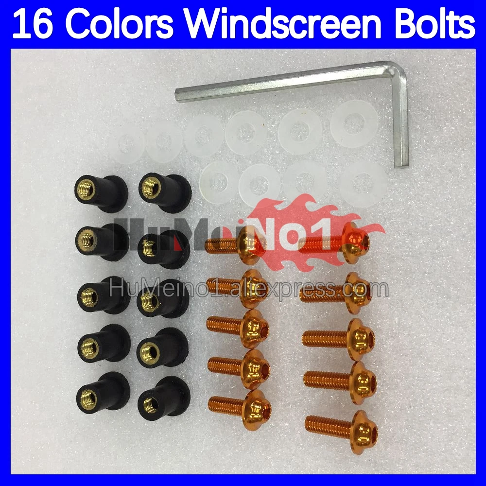 31pcs Motorcycle Windscreen Bolts For YAMAHA YZF-R3 R 25 YZFR3 YZF-R25 YZFR25 YZF R3 R25 17 18 2017 2018 Windshield Screws Nuts